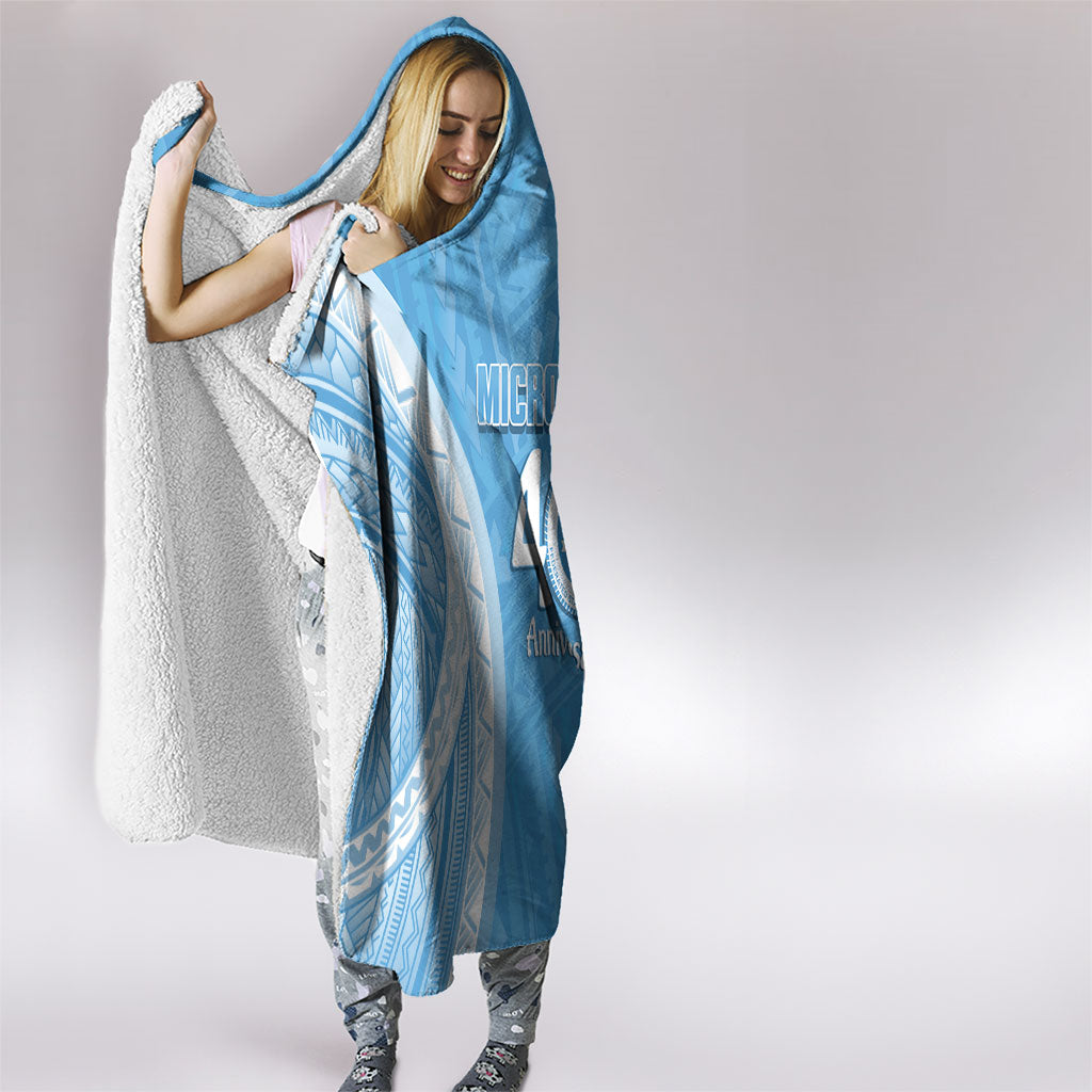 Federated States of Micronesia Independence Day Hooded Blanket FSM 40th Anniversary Proud LT14 - Polynesian Pride