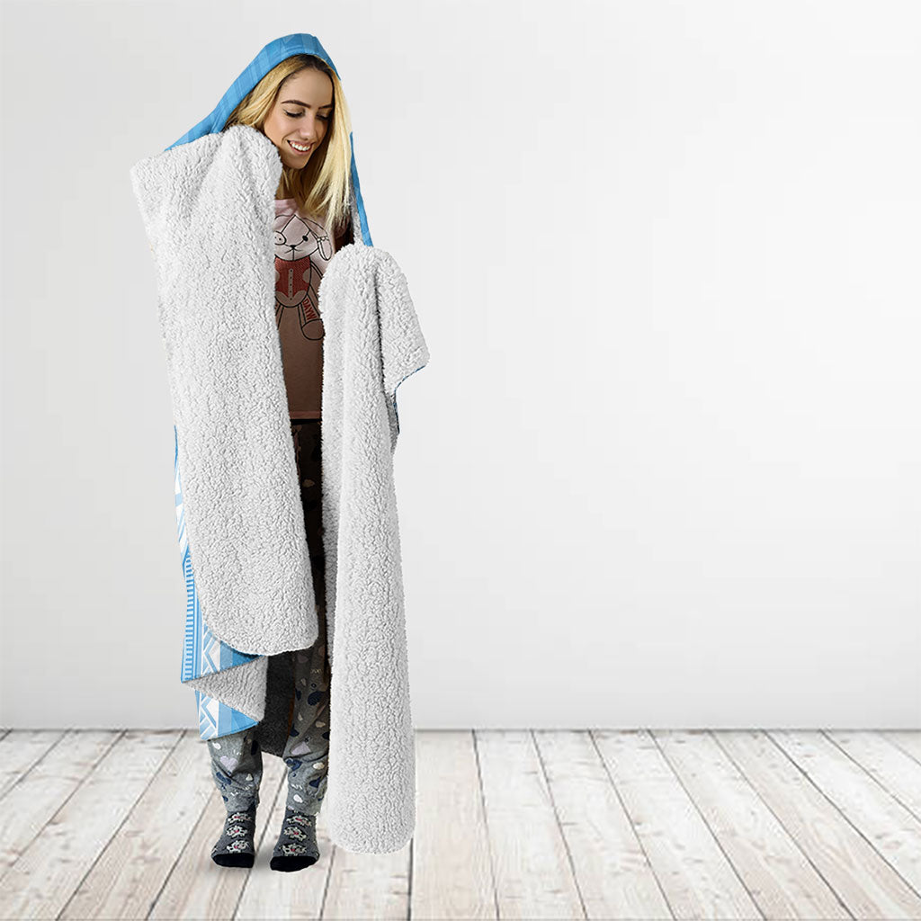 Federated States of Micronesia Independence Day Hooded Blanket FSM 40th Anniversary Proud LT14 - Polynesian Pride