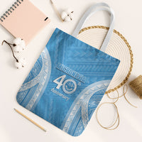 Federated States of Micronesia Independence Day Tote Bag FSM 40th Anniversary Proud LT14 White Strap One Size Blue - Polynesian Pride