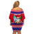 Custom Guam Christmas Off Shoulder Short Dress Guaman Santas Felis Pasgua LT14 - Polynesian Pride