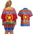 Custom Philippines Christmas Couples Matching Off Shoulder Short Dress and Hawaiian Shirt Filipino Parol Maligayang Pasko LT14 - Polynesian Pride