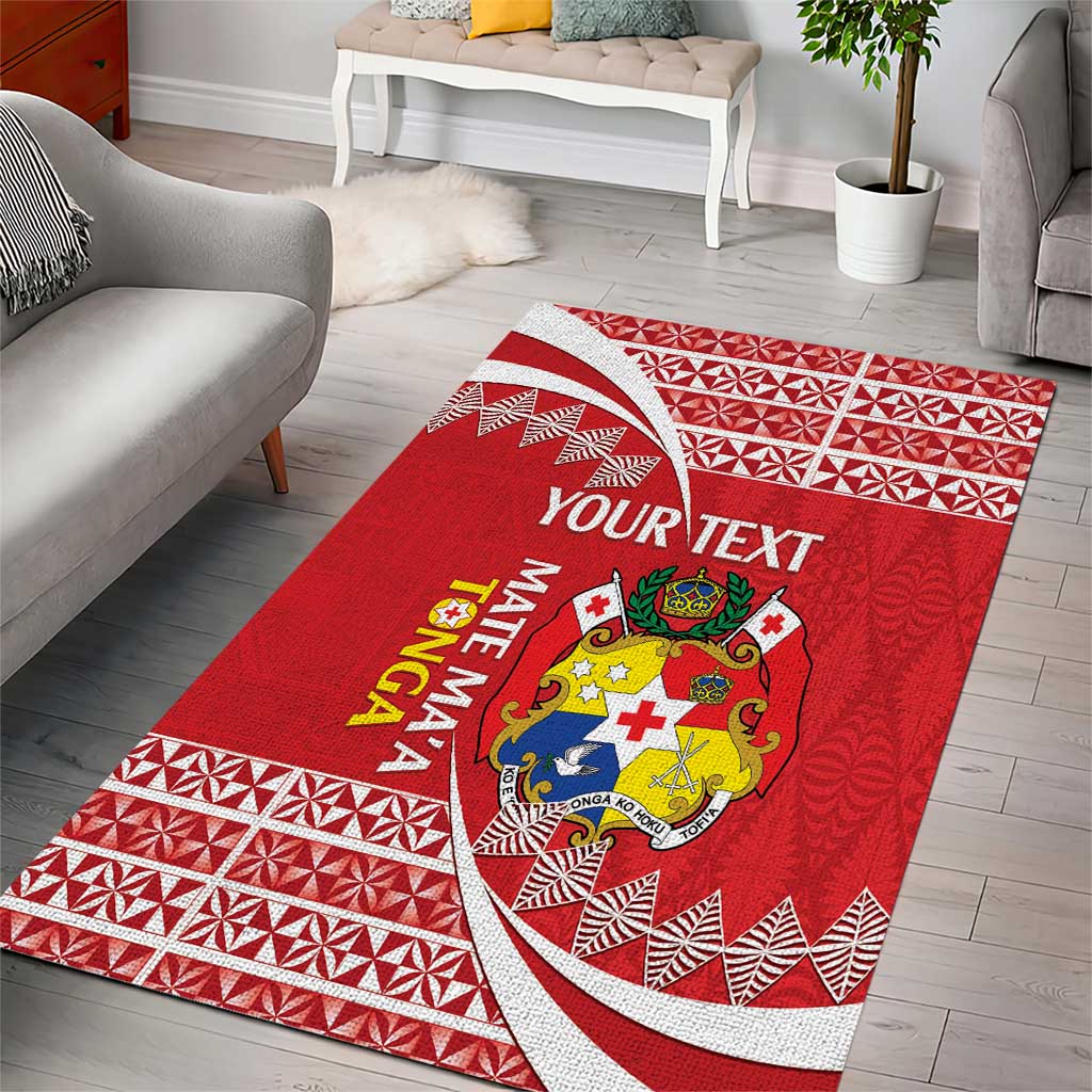 Custom Mate Maa Tonga Area Rug 2024 Go Champions LT14 - Polynesian Pride