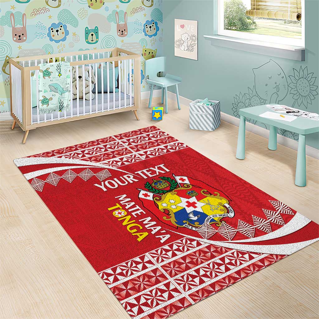 Custom Mate Maa Tonga Area Rug 2024 Go Champions LT14 - Polynesian Pride