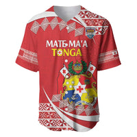 Custom Mate Maa Tonga Baseball Jersey 2024 Go Champions LT14 Red - Polynesian Pride