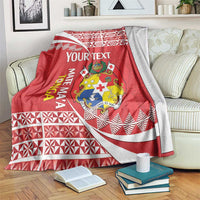 Custom Mate Maa Tonga Blanket 2024 Go Champions LT14 Red - Polynesian Pride
