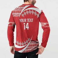 Custom Mate Maa Tonga Button Sweatshirt 2024 Go Champions LT14 - Polynesian Pride