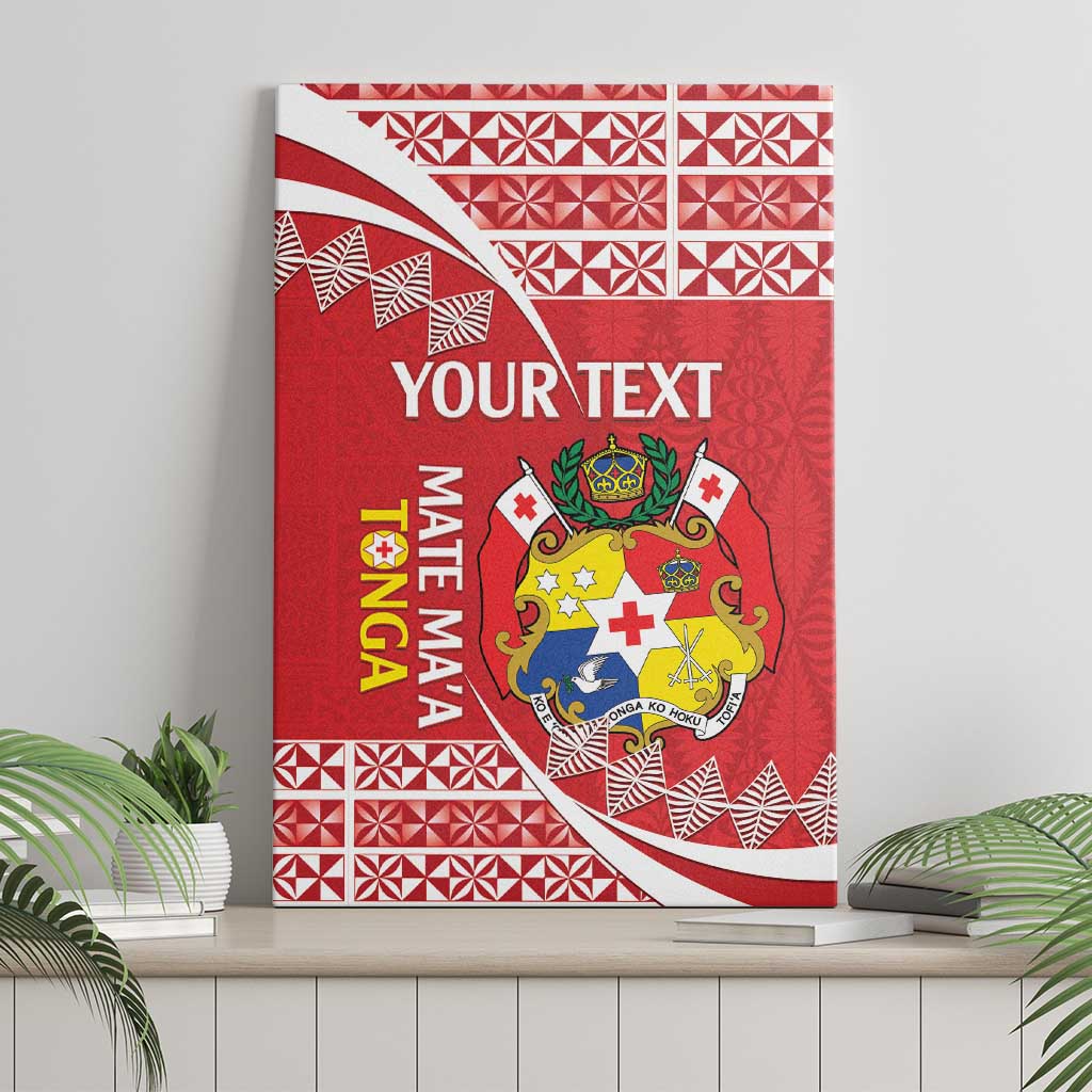 Custom Mate Maa Tonga Canvas Wall Art 2024 Go Champions LT14 - Polynesian Pride