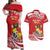 Custom Mate Maa Tonga Couples Matching Off Shoulder Maxi Dress and Hawaiian Shirt 2024 Go Champions