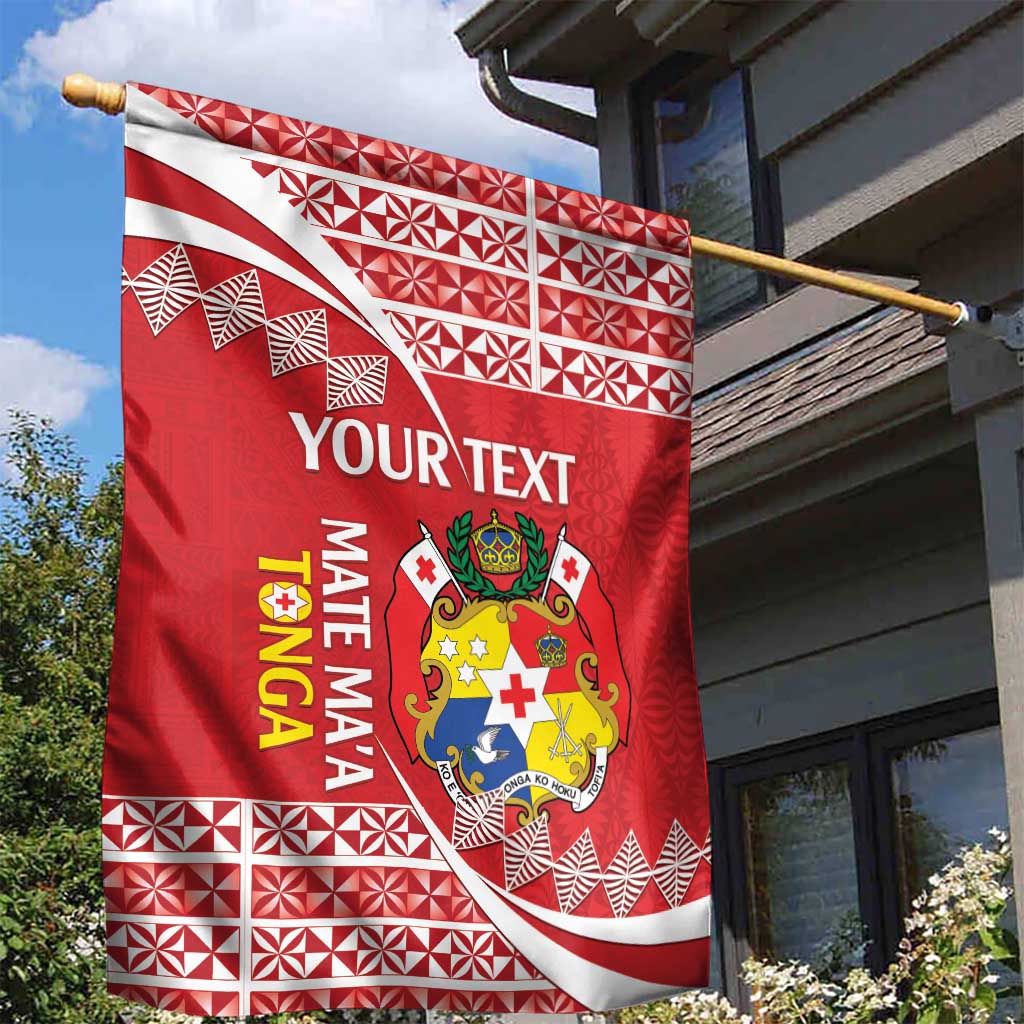 Custom Mate Maa Tonga Garden Flag 2024 Go Champions LT14 - Polynesian Pride