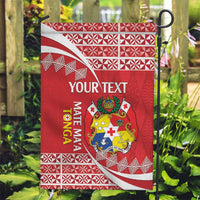 Custom Mate Maa Tonga Garden Flag 2024 Go Champions LT14 Garden Flag Red - Polynesian Pride