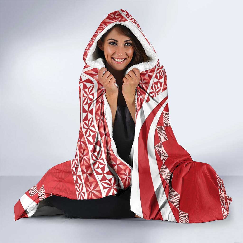 Custom Mate Maa Tonga Hooded Blanket 2024 Go Champions LT14 - Polynesian Pride