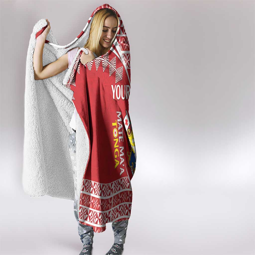 Custom Mate Maa Tonga Hooded Blanket 2024 Go Champions LT14 - Polynesian Pride