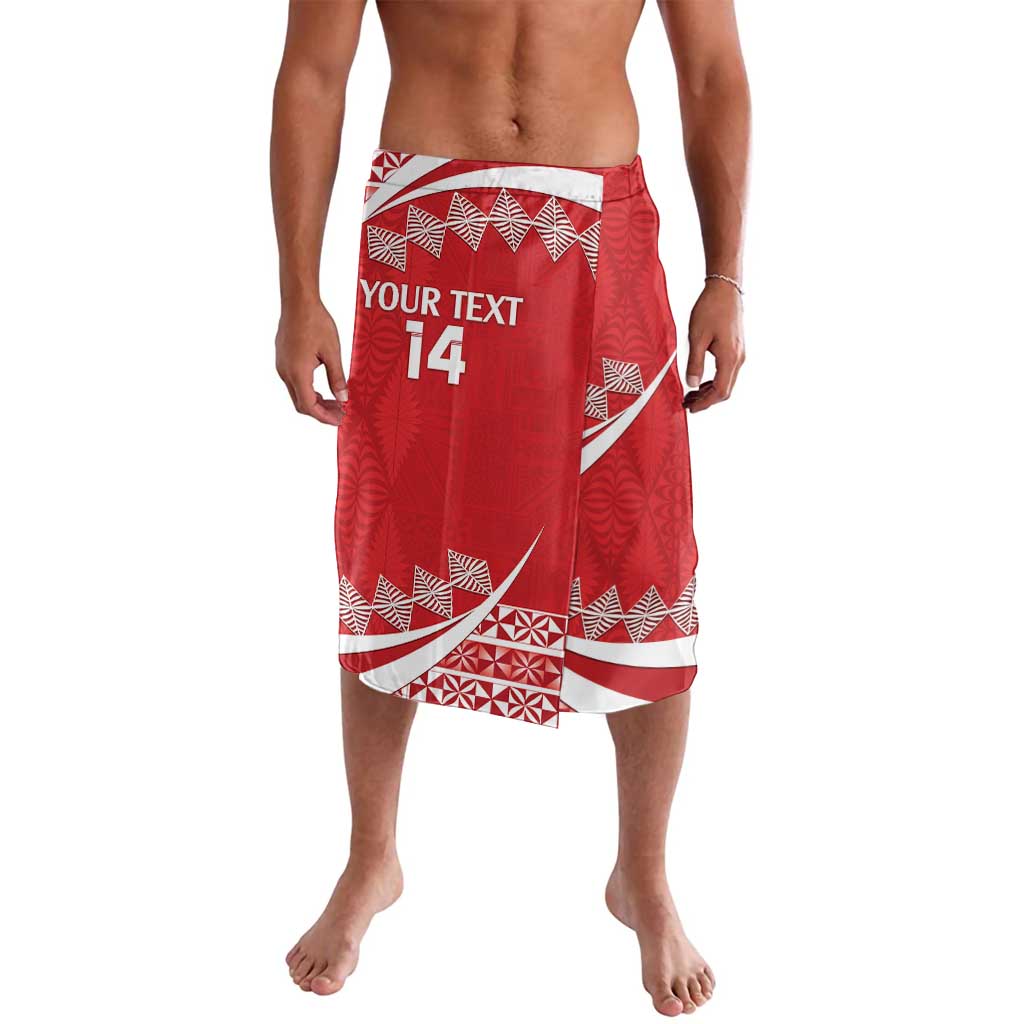 Custom Mate Maa Tonga Lavalava 2024 Go Champions LT14 Red - Polynesian Pride