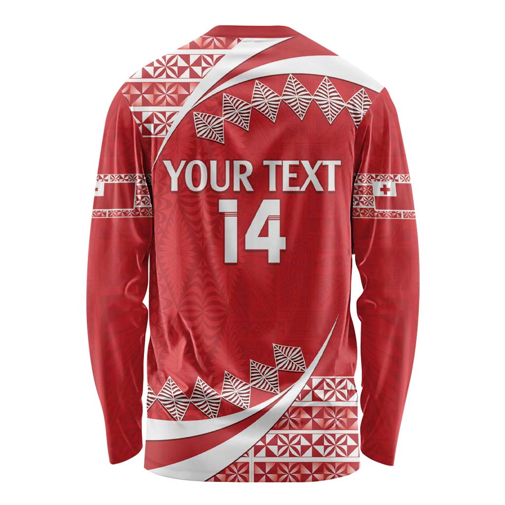 Custom Mate Maa Tonga Long Sleeve Shirt 2024 Go Champions LT14 - Polynesian Pride