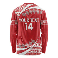 Custom Mate Maa Tonga Long Sleeve Shirt 2024 Go Champions LT14 - Polynesian Pride