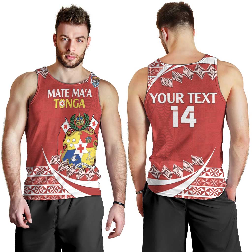 Custom Mate Maa Tonga Men Tank Top 2024 Go Champions LT14 - Polynesian Pride