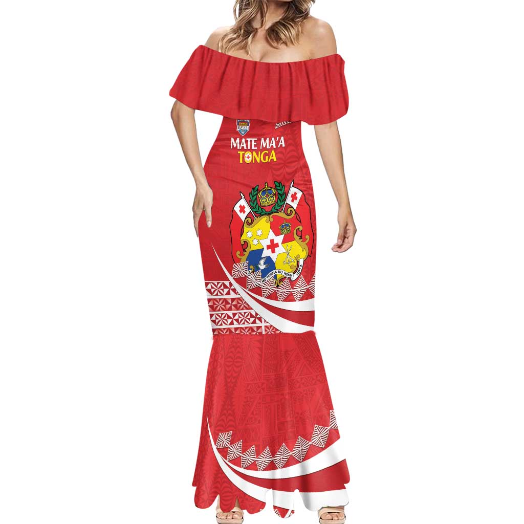 Custom Mate Maa Tonga Mermaid Dress 2024 Go Champions LT14 - Polynesian Pride