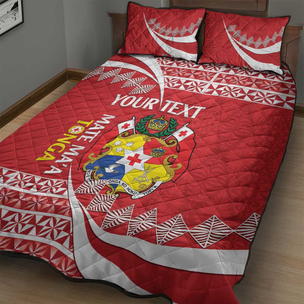 Custom Mate Maa Tonga Quilt Bed Set 2024 Go Champions LT14 - Polynesian Pride