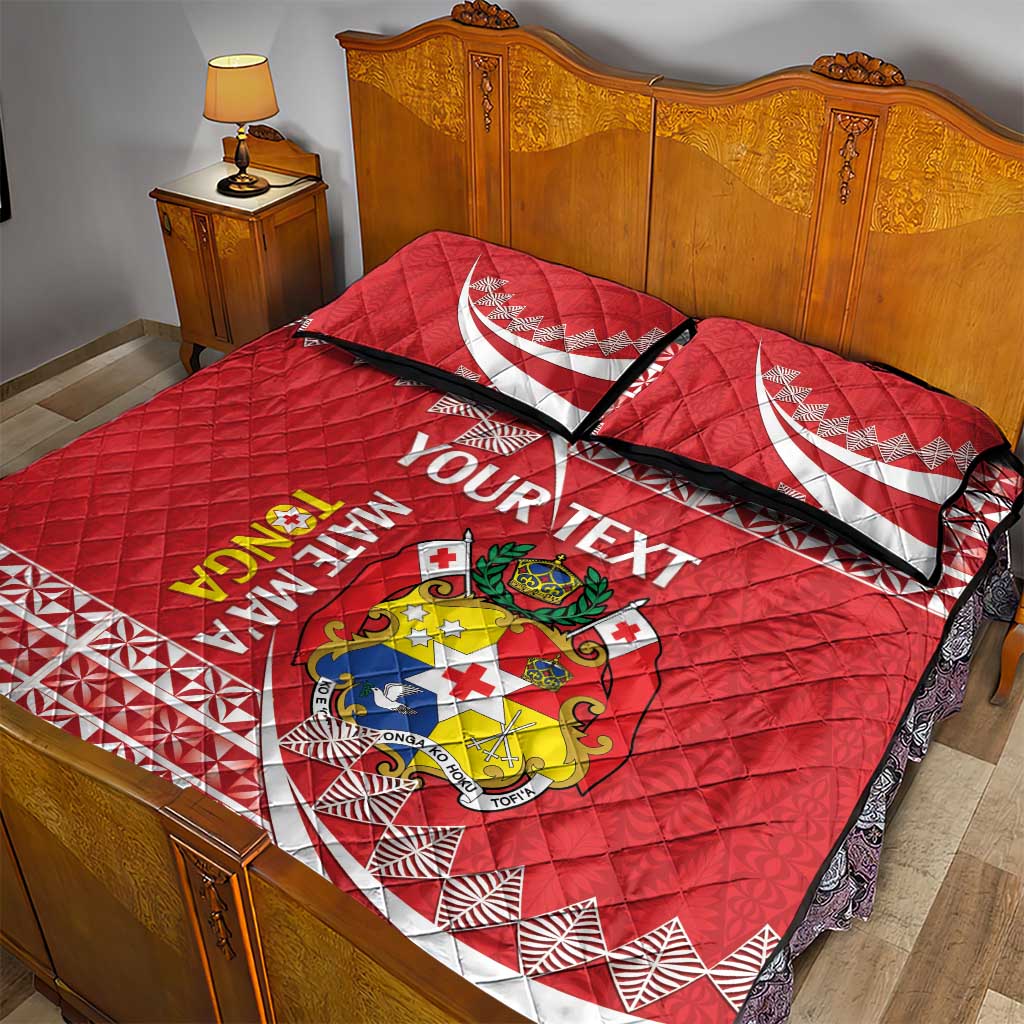 Custom Mate Maa Tonga Quilt Bed Set 2024 Go Champions LT14 - Polynesian Pride