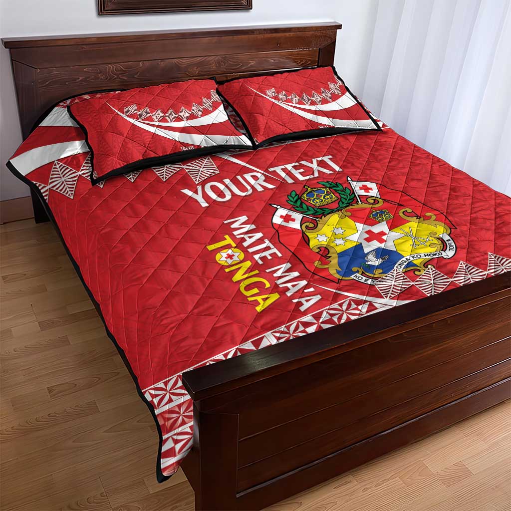 Custom Mate Maa Tonga Quilt Bed Set 2024 Go Champions LT14 - Polynesian Pride