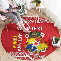 Custom Mate Maa Tonga Round Carpet 2024 Go Champions LT14 - Polynesian Pride