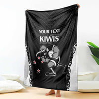 Aotearoa Rugby Custom Blanket Maori Kiwi - Mascot Style LT14 - Polynesian Pride