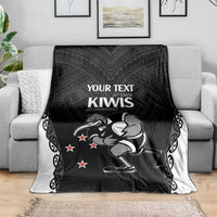 Aotearoa Rugby Custom Blanket Maori Kiwi - Mascot Style LT14 - Polynesian Pride