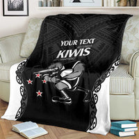 Aotearoa Rugby Custom Blanket Maori Kiwi - Mascot Style LT14 - Polynesian Pride