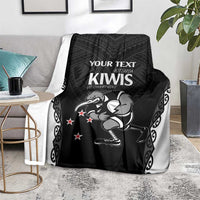 Aotearoa Rugby Custom Blanket Maori Kiwi - Mascot Style LT14 - Polynesian Pride