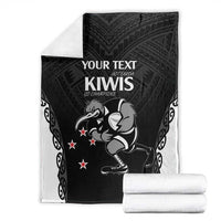 Aotearoa Rugby Custom Blanket Maori Kiwi - Mascot Style LT14 - Polynesian Pride