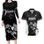 Aotearoa Rugby Custom Couples Matching Long Sleeve Bodycon Dress and Hawaiian Shirt Maori Kiwi - Mascot Style