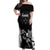 Aotearoa Rugby Custom Off Shoulder Maxi Dress Maori Kiwi - Mascot Style