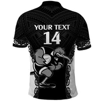 Aotearoa Rugby Custom Polo Shirt - Maori Kiwi Mascot Style LT14 - Polynesian Pride