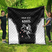 Aotearoa Rugby Custom Quilt Maori Kiwi - Mascot Style LT14 - Polynesian Pride
