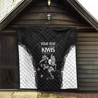 Aotearoa Rugby Custom Quilt Maori Kiwi - Mascot Style LT14 - Polynesian Pride