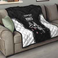 Aotearoa Rugby Custom Quilt Maori Kiwi - Mascot Style LT14 - Polynesian Pride