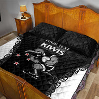 Aotearoa Rugby Custom Quilt Bed Set Maori Kiwi - Mascot Style LT14 - Polynesian Pride