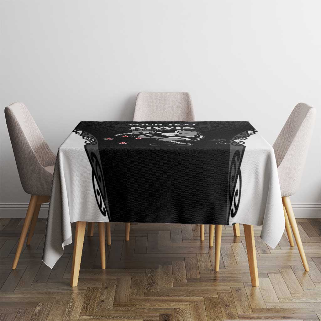 Aotearoa Rugby Custom Tablecloth Maori Kiwi - Mascot Style LT14 - Polynesian Pride