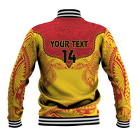 Papua New Guinea Rugby Custom Baseball Jacket Go Kumuls PNG - Polynesian Pattern LT14 - Polynesian Pride