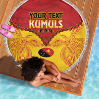 Papua New Guinea Rugby Custom Beach Blanket Go Kumuls PNG - Polynesian Pattern LT14 - Polynesian Pride