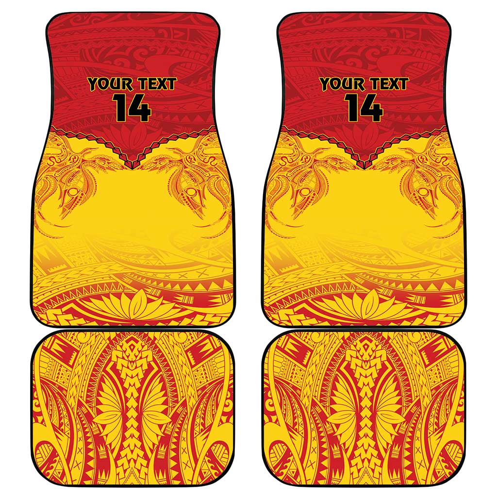 Papua New Guinea Rugby Custom Car Mats Go Kumuls PNG - Polynesian Pattern LT14 - Polynesian Pride
