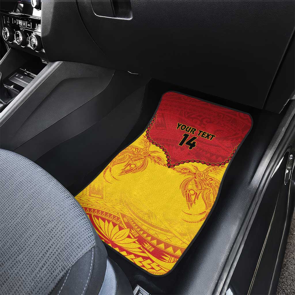 Papua New Guinea Rugby Custom Car Mats Go Kumuls PNG - Polynesian Pattern LT14 - Polynesian Pride