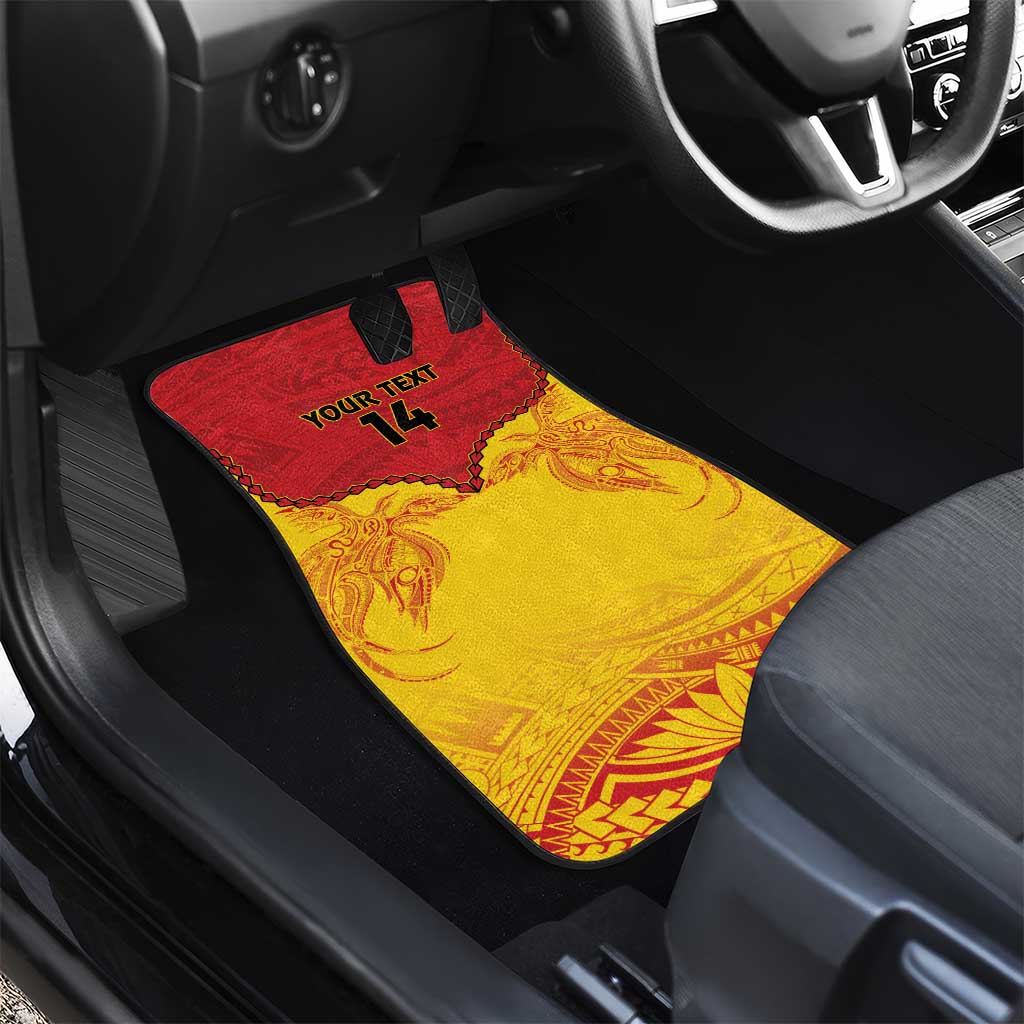 Papua New Guinea Rugby Custom Car Mats Go Kumuls PNG - Polynesian Pattern LT14 - Polynesian Pride