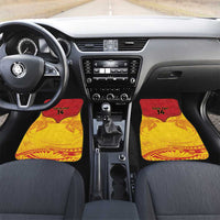 Papua New Guinea Rugby Custom Car Mats Go Kumuls PNG - Polynesian Pattern LT14 Set 2pcs - Front Yellow - Polynesian Pride
