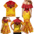 Papua New Guinea Rugby Custom Family Matching Mermaid Dress and Hawaiian Shirt Go Kumuls PNG - Polynesian Pattern