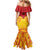 Papua New Guinea Rugby Custom Family Matching Mermaid Dress and Hawaiian Shirt Go Kumuls PNG - Polynesian Pattern