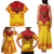 Papua New Guinea Rugby Custom Family Matching Tank Maxi Dress and Hawaiian Shirt Go Kumuls PNG - Polynesian Pattern