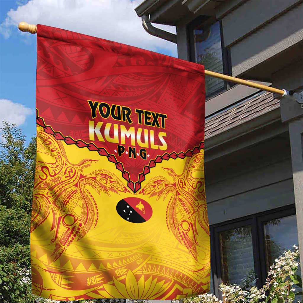 Papua New Guinea Rugby Custom Garden Flag Go Kumuls PNG - Polynesian Pattern LT14 - Polynesian Pride