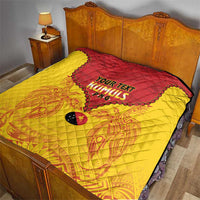 Papua New Guinea Rugby Custom Quilt Go Kumuls PNG - Polynesian Pattern LT14 - Polynesian Pride