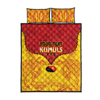 Papua New Guinea Rugby Custom Quilt Bed Set Go Kumuls PNG - Polynesian Pattern LT14 - Polynesian Pride